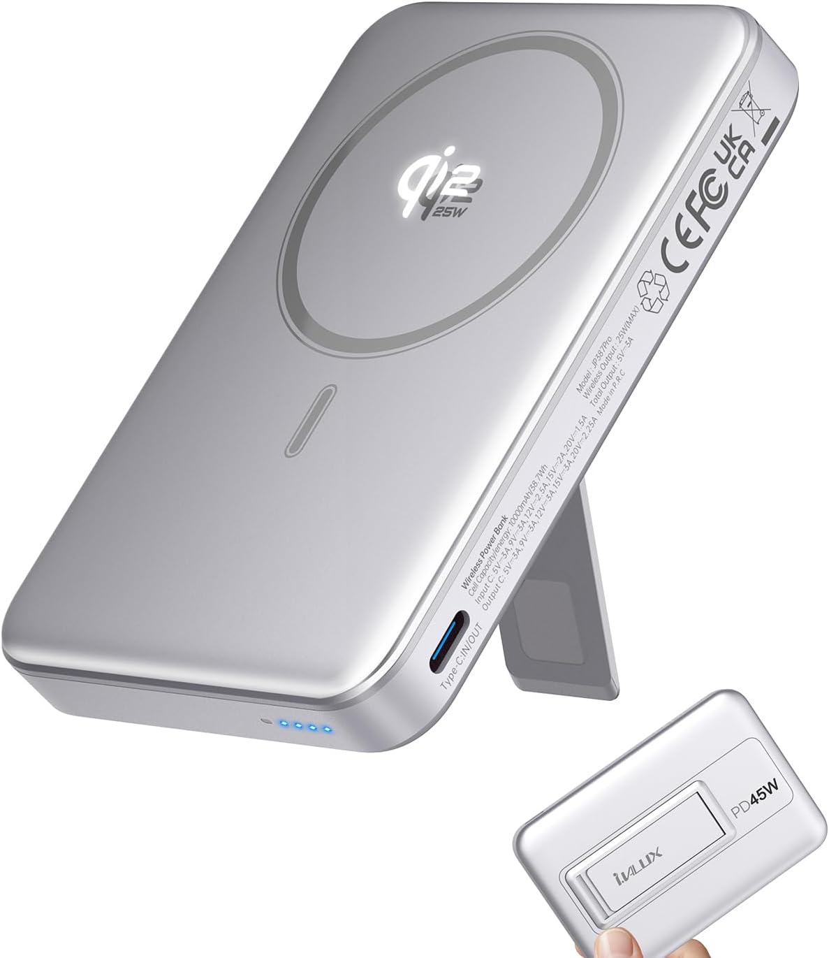QI2.2 25W WIRELESS POWER BANK 10,000MAH, MAGNETIC CHARGER FOR MAGSAFE - 1