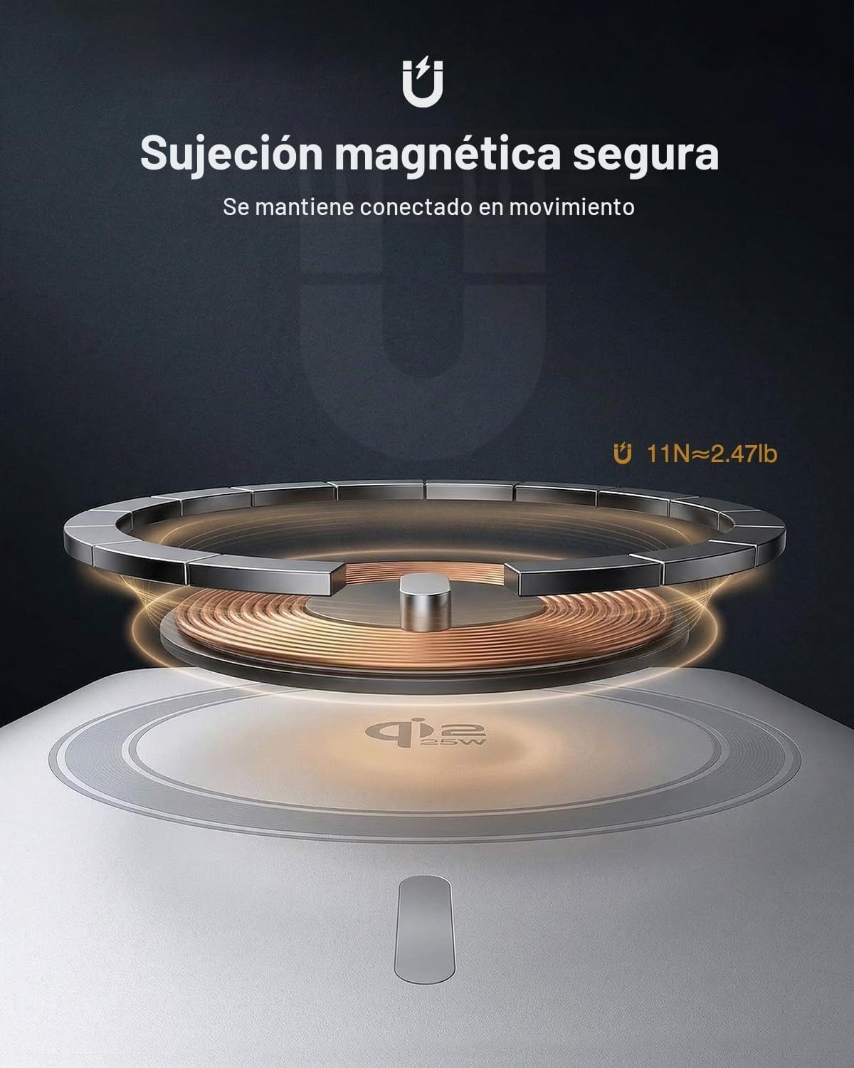 QI2.2 25W WIRELESS POWER BANK 10,000MAH, MAGNETIC CHARGER FOR MAGSAFE - 7