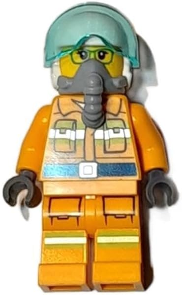 LEGO CIUDAD: MINIFIGURA DE BOMBEROS EN HELICÓPTERO MAYORES DE 6 AÑOS - 4