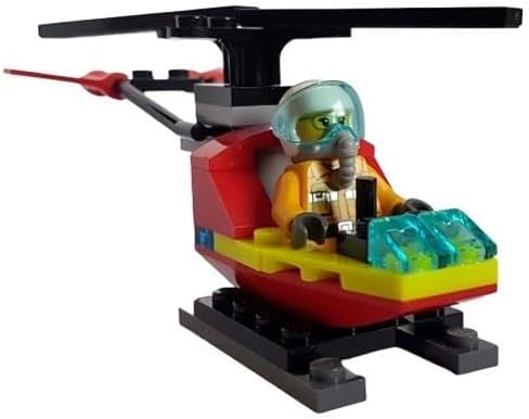 LEGO CIUDAD: MINIFIGURA DE BOMBEROS EN HELICÓPTERO MAYORES DE 6 AÑOS - 6
