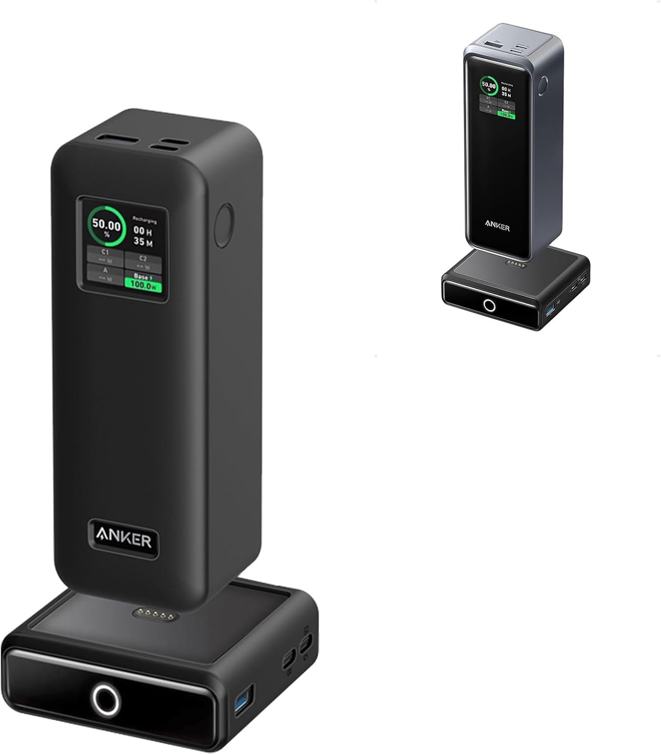 FUNDA PARA BANCO DE ENERGÍA ANKER PRIME DE 27,650 MAH 250 W Y BASE DE CARGA DE 100 W, FUNDA PROTECTORA DE SILICONA NOUKAJU - 1