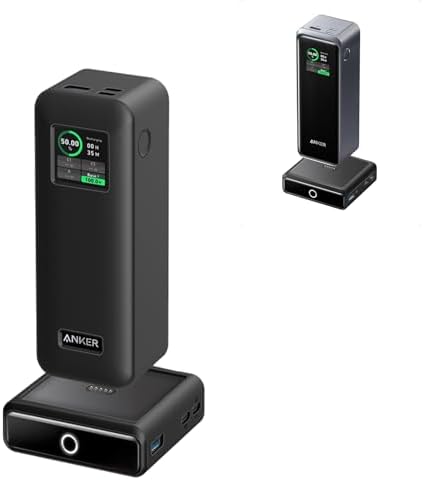 FUNDA PARA BANCO DE ENERGÍA ANKER PRIME DE 27,650 MAH 250 W Y BASE DE CARGA DE 100 W, FUNDA PROTECTORA DE SILICONA NOUKAJU - 7