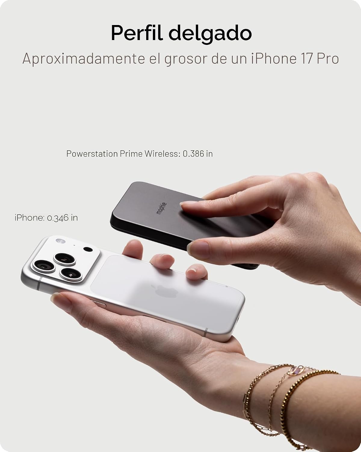 MOPHIE POWERSTATION PRIME - BANCO DE ENERGÍA INALÁMBRICO DE 5 K, CARGADOR PORTÁTIL INALÁMBRICO MAGNÉTICO, BATERÍA INTERNA - 2
