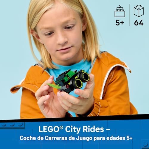 LEGO CITY RIDES - JUGUETE DE CONSTRUCCIÓN DE AUTOS DE CARRERAS PARA NIÑOS, JUEGO DE SIMULACIÓN PARA NIÑOS Y NIÑAS, A PARTIR - 7