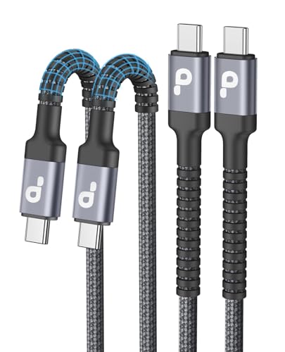 CABLE USB C A USB C DE 10 PIES, PAQUETE DE 2 CABLES DE CARGA USB C, CABLE DE CARGA RÁPIDA TIPO C, CABLE DE CARGA USB - 7