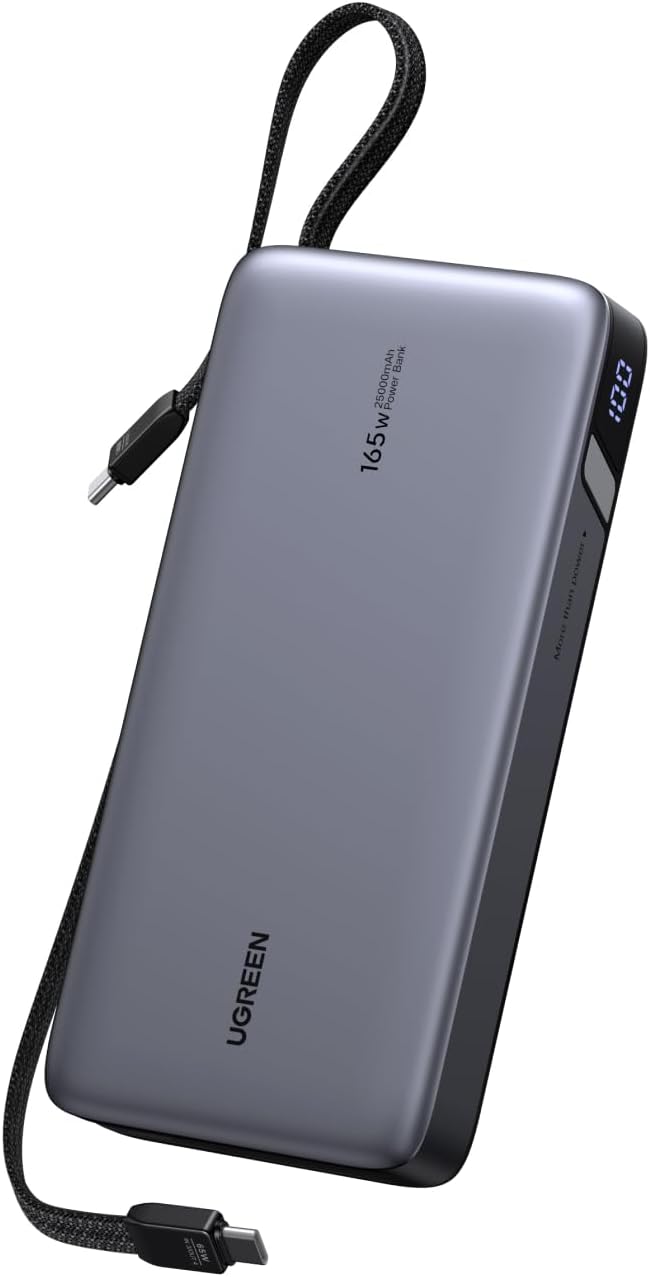 UGREEN NEXODE 25000MAH 165W - BANCO DE ENERGÍA USB-C INCORPORADO - 1