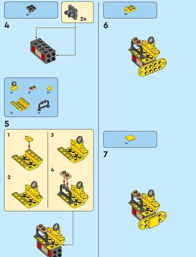 LEGO TRABAJADOR DE LA CIUDAD CON PAQUETE DE LÁMINAS DE RODILLO DE CARRETERA - 3