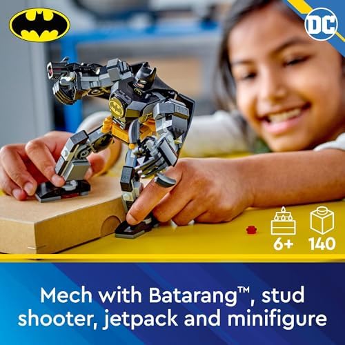 LEGO DC BATMAN: ARMADURA DE CUERPO DE CUERPO DE BATMAN SUPERHÉROE DE JUGUETE, FIGURA DE ACCIÓN DE ROBOT COLECCIONABLE - 7