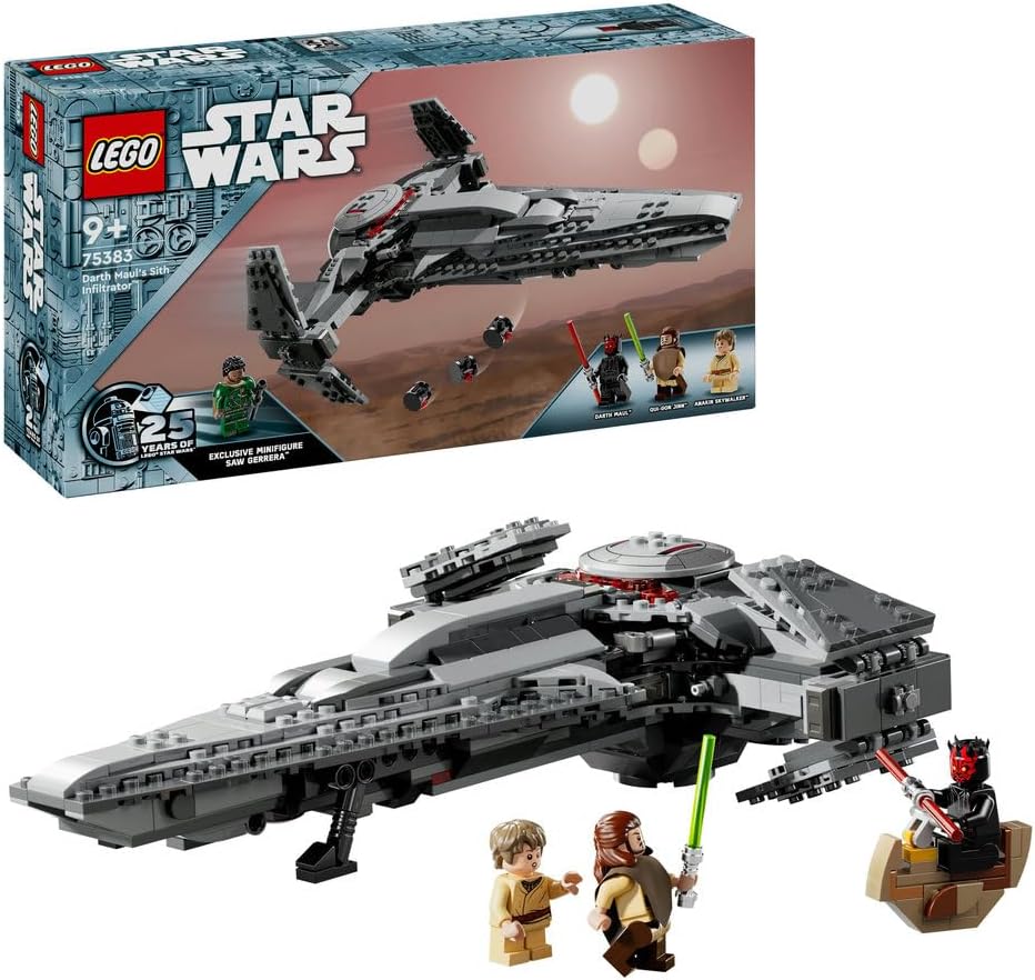 LEGO 75383 DARK MAUL S SITH INFILTRATOR 9 640PCS NAVE ESPACIAL CONSTRUCCIÓN JUGUETE PARA NIÑOS - 1