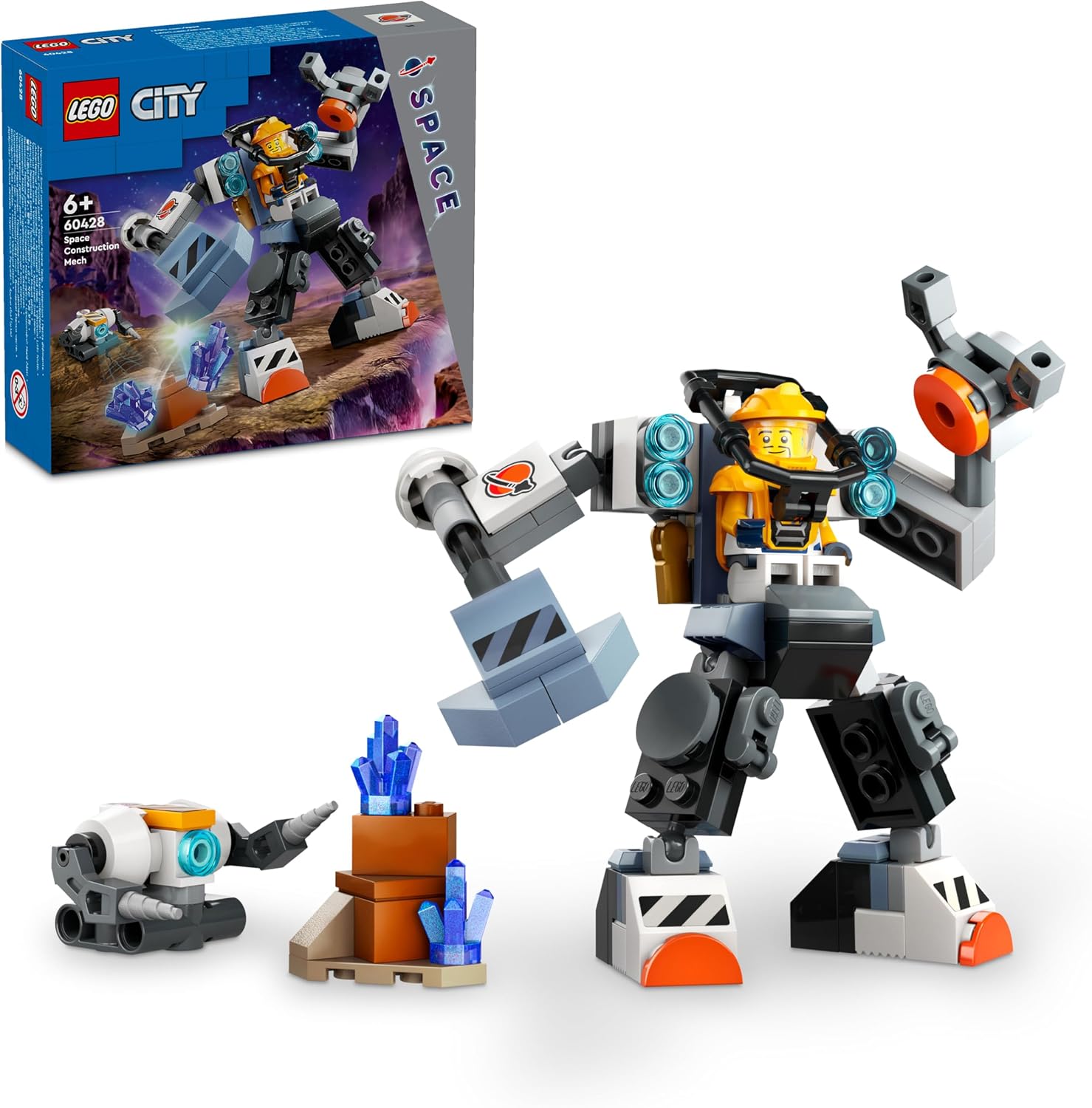 LEGO CITY SPACE MECH, KIT DE CONSTRUCCIÓN DE ROBOT PARA NIÑOS A PARTIR DE 6 AÑOS, JUEGO CON FIGURA DE ACCIÓN DE JUGUETE - 1