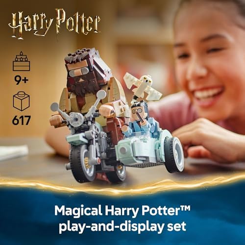 LEGO HARRY POTTER - PASEO EN MOTOCICLETA DE HAGRID Y HARRY - JUGUETE DE CONSTRUCCIÓN PARA NIÑOS, MOTOCICLETA PARA NIÑOS - 7