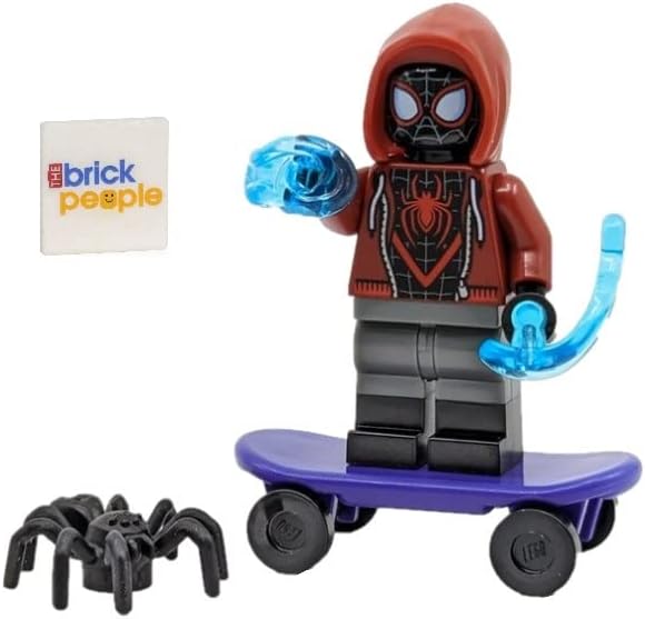 LEGO SUPERHEROES SPIDER-MAN: MILES MORALES MINIFIGURA CON SKATEBOARD Y WEB BLASTS - 3