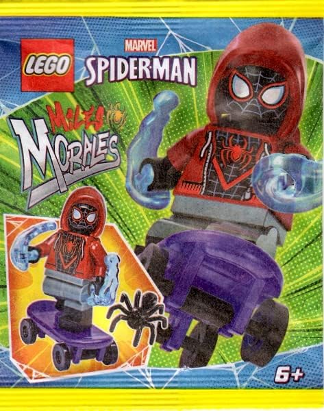 LEGO SUPERHEROES SPIDER-MAN: MILES MORALES MINIFIGURA CON SKATEBOARD Y WEB BLASTS - 5