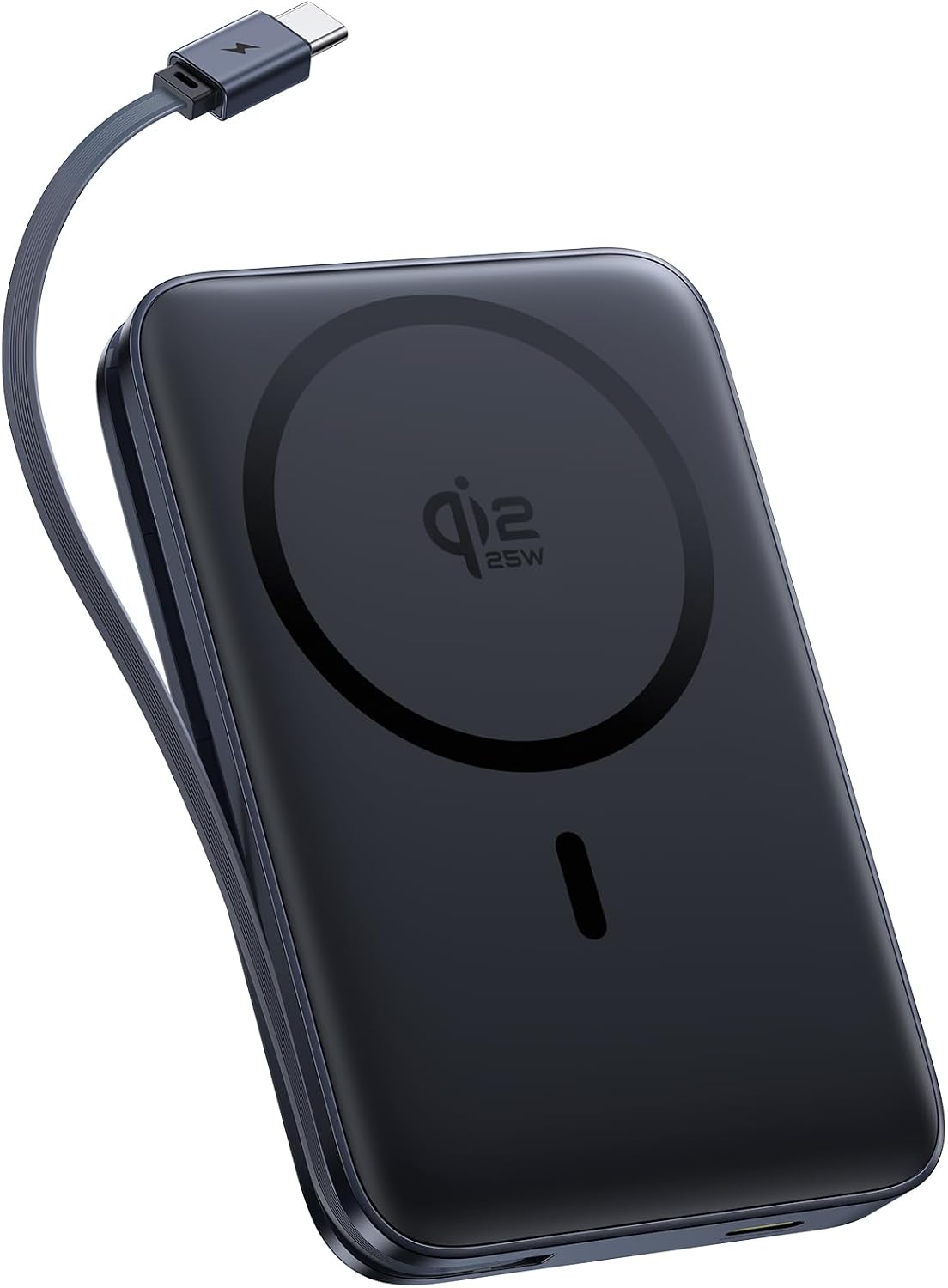 BASEUS PICOGO QI2.2 25W MAGSAFE CARGADOR PORTÁTIL POWER BANK 10000MAH 45W, CON CABLE USB-C INTEGRADO DE CARGA RÁPIDA - 1