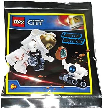 LEGO PUERTO ESPACIAL DE LA CIUDAD: ASTRONAUTA CON ROBOT SPACE ROVER - 5