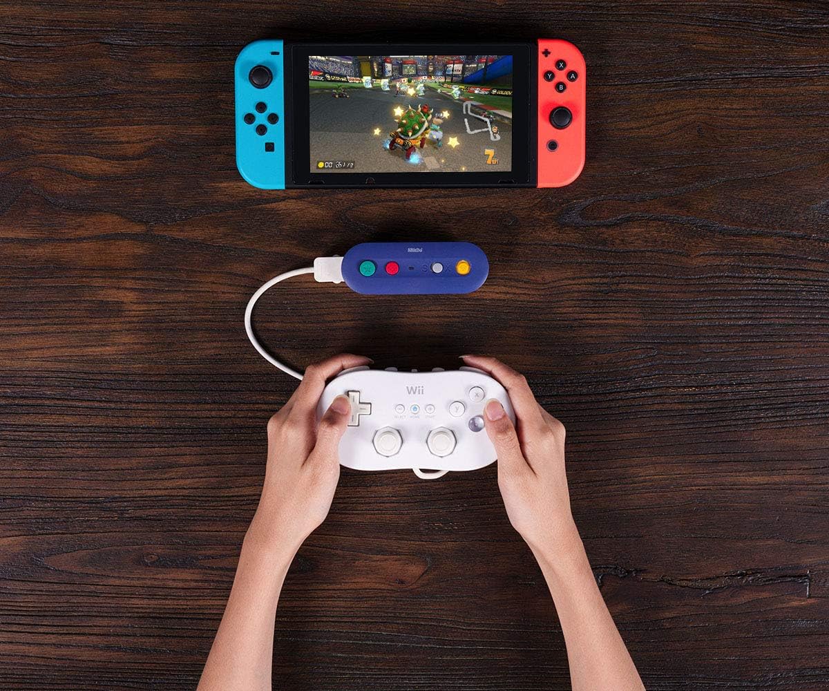 8BITDO GBROS. ADAPTADOR INALÁMBRICO PARA SWITCH/SWTICH 2 FUNCIONA CON GAMECUBE CON CABLE Y CONTROLADORES DE EDICIÓN CLÁSICA - 7