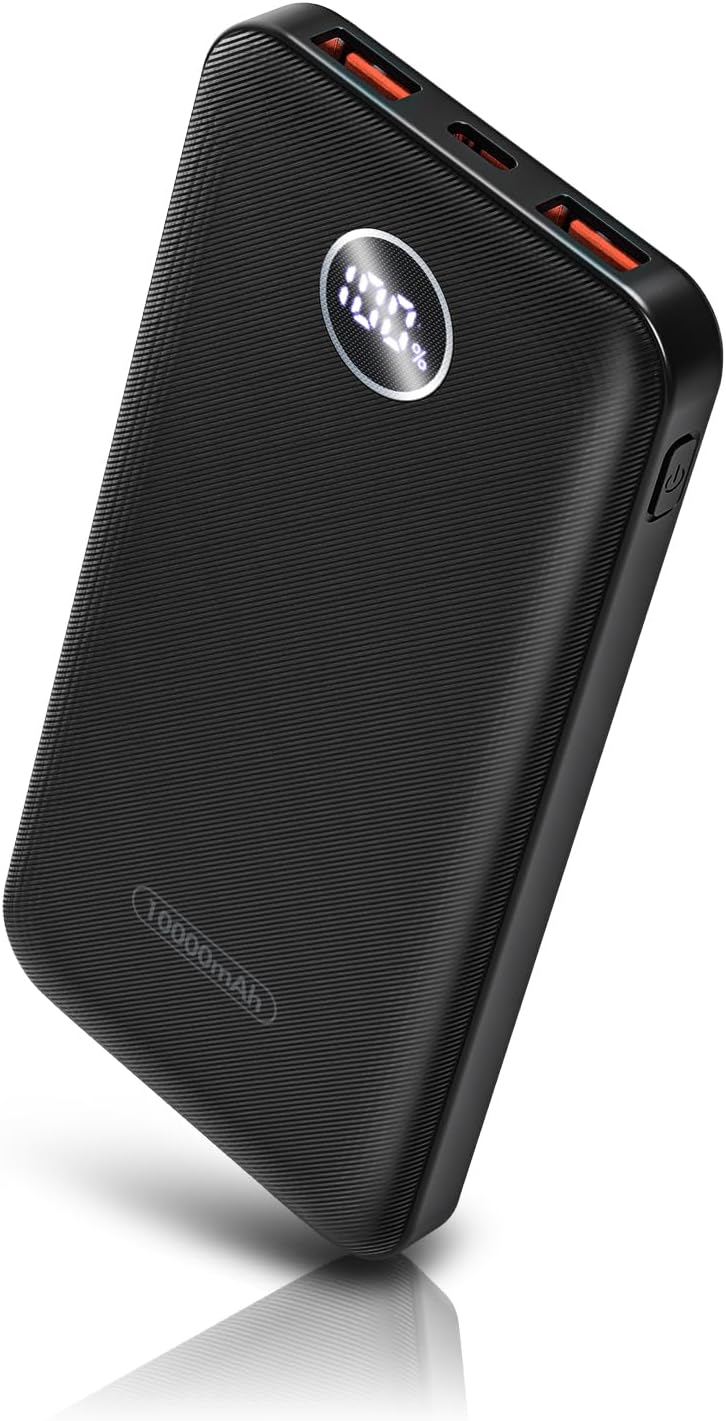CARGADOR PORTÁTIL BYOBYC, BANCO DE ENERGÍA COMPACTO DE 10000 MAH CON CABLE TIPO C, BATERÍA EXTERNA DE CARGA RÁPIDA DE 22.5W - 1