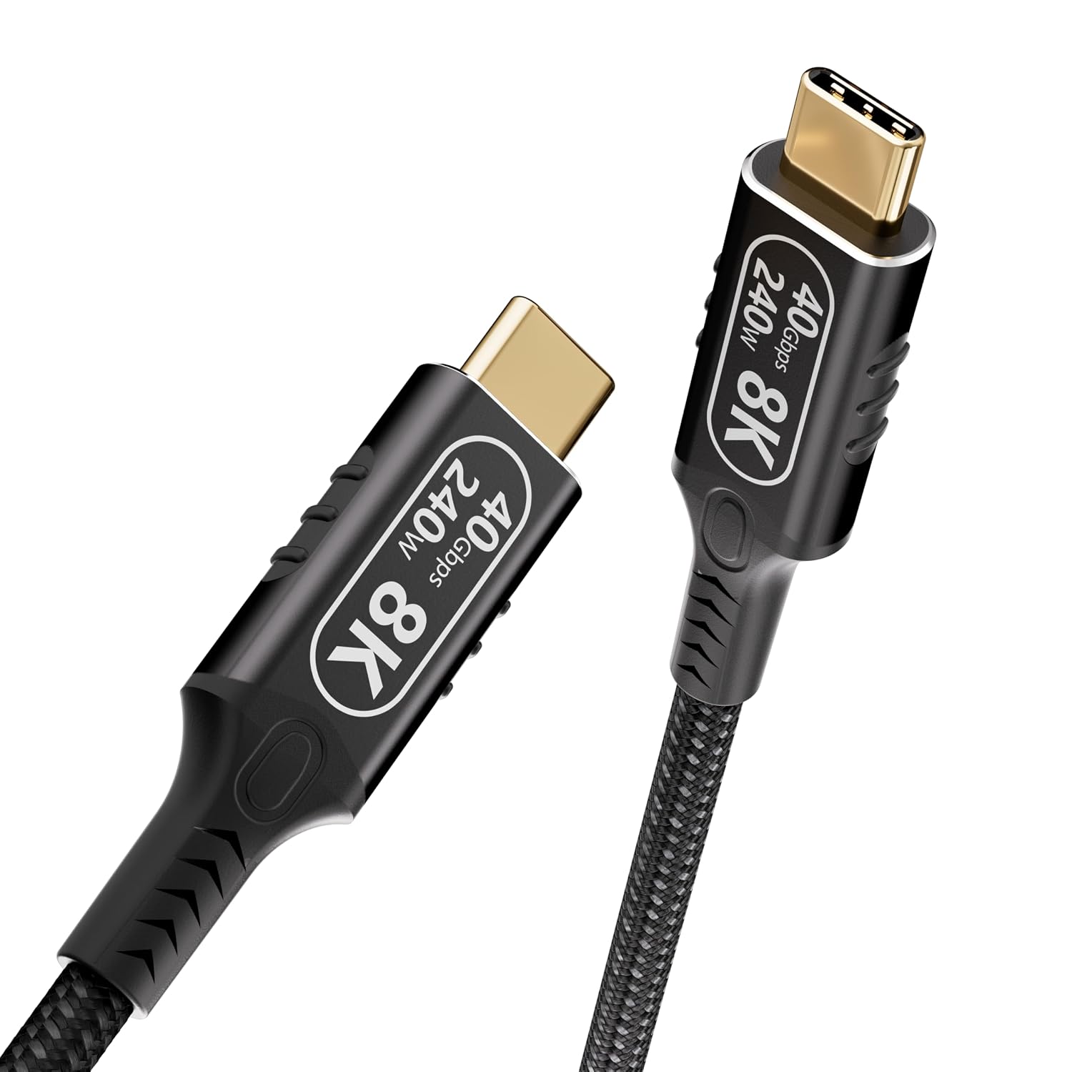 CABLE USB C A USB C DE 3.3 PIES/1 M, COMPATIBLE CON THUNDERBOLT 4 Y THUNDERBOLT 3, CABLE USB 4 DE 40 GBPS DE DATOS, CARGA - 1