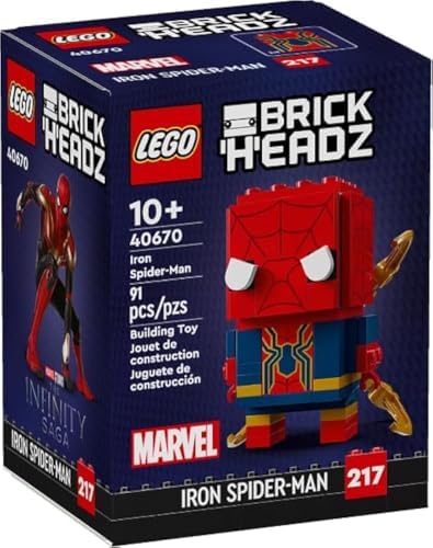 LEGO BRICK HEADZ IRON SPIDER-MAN 40670 - 91 PIEZAS - 2