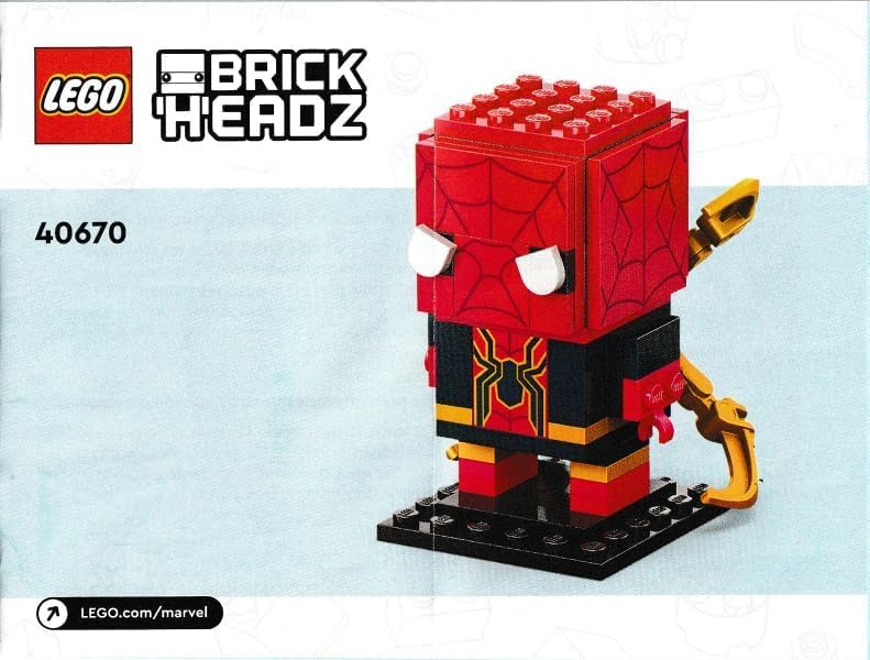 LEGO BRICK HEADZ IRON SPIDER-MAN 40670 - 91 PIEZAS - 4