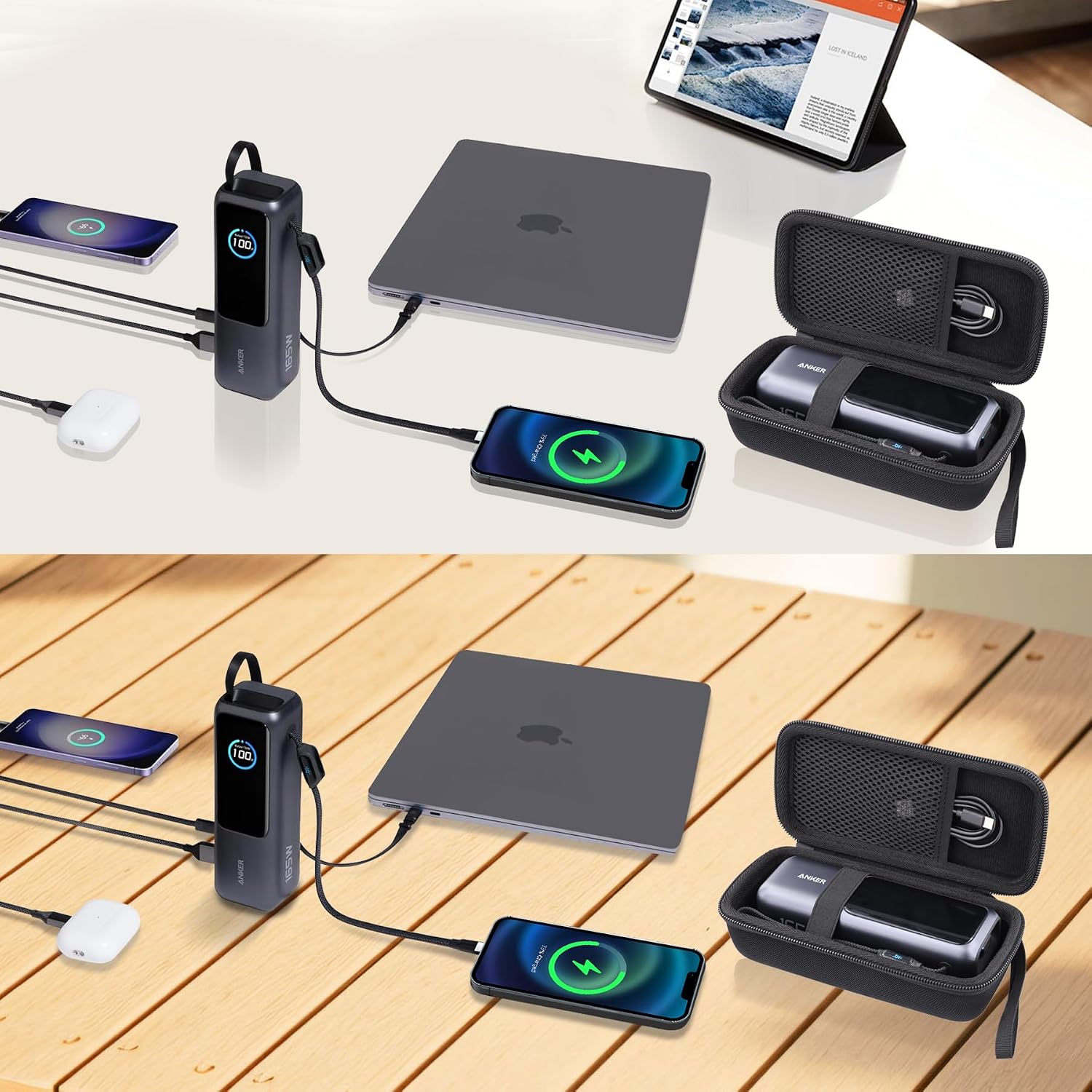 CO2CREA PARA BATERÍA EXTERNA PORTÁTIL ANKER DE 25,000MAH, ESTUCHE RÍGIDO DE VIAJE COMPATIBLE CON LA BATERÍA EXTERNA ANKER - 7