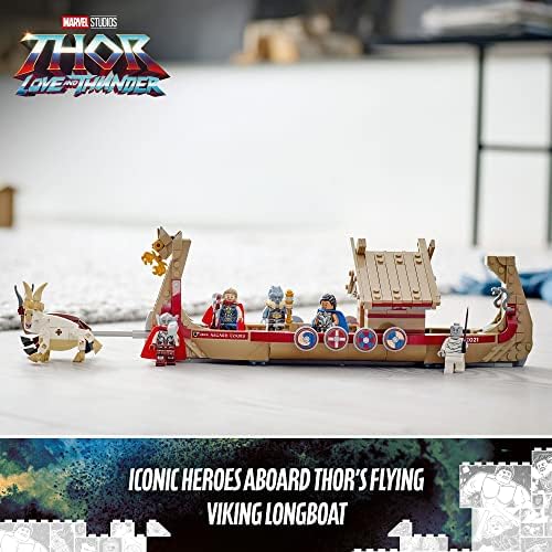 LEGO MARVEL THE GOAT BOAT 76208 - JUEGO DE CONSTRUCCIÓN THOR CON BARCO DE JUGUETE, STORMBREAKER Y MINIFIGURAS INSPIRADAS - 7