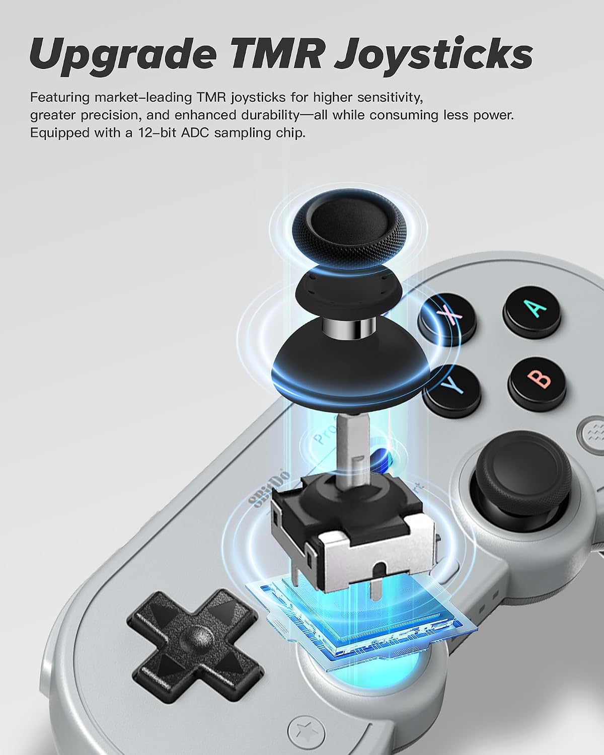 8BITDO PRO 3 BLUETOOTH CONTROLLER WITH TMR JOYSTICKS, SWAPPABLE ABXY BUTTONS, PRO BACK BUTTONS, CHARGING DOCK, HALL EFFECT - 2