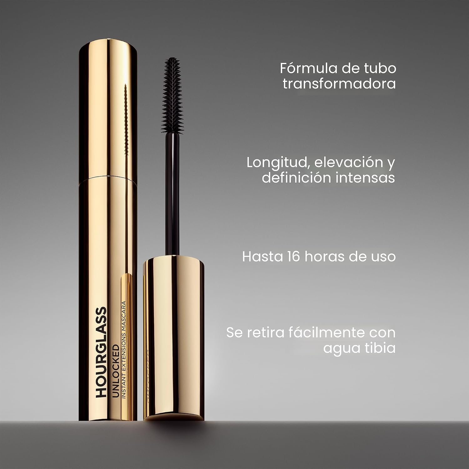 HOURGLASS MÁSCARA DE EXTENSIÓN INSTANTÁNEA DESBLOQUEADA, RÍMEL DE TUBO LEVANTA, DEFINE Y ALARGA DRAMÁTICAMENTE PARA PESTAÑAS - 7