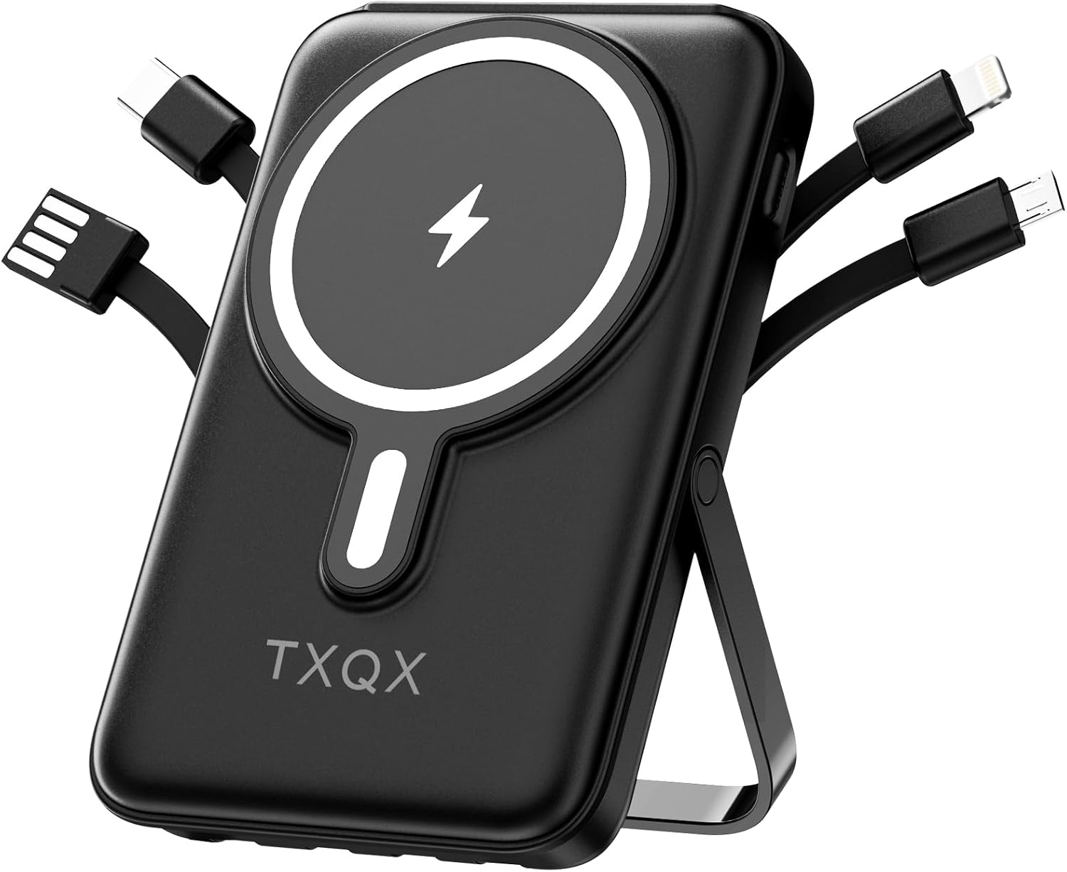 PAQUETE DE BATERÍA MAGSAFE, BANCO DE ENERGÍA MAGNÉTICO DE 10000 MAH, 22.5 W PD DE CARGA RÁPIDA CON PANTALLA LED, CARGADOR - 1