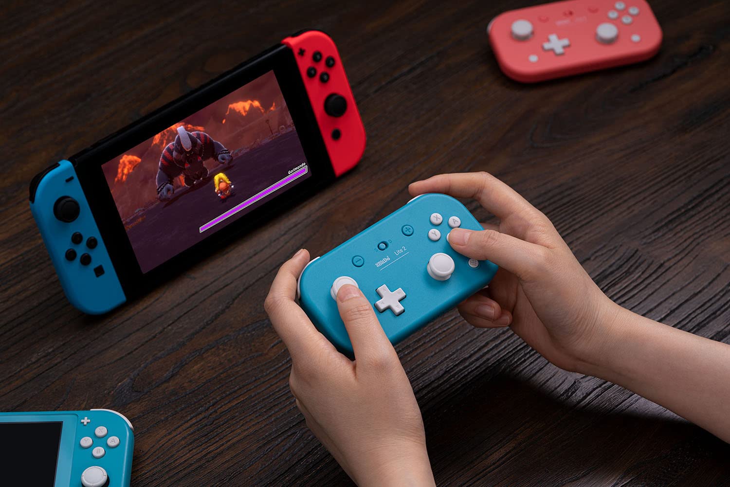 8BITDO LITE 2 BLUETOOTH GAMEPAD FOR SWITCH, SWITCH LITE, ANDROID AND RASPBERRY PI TURQUOISE - 6