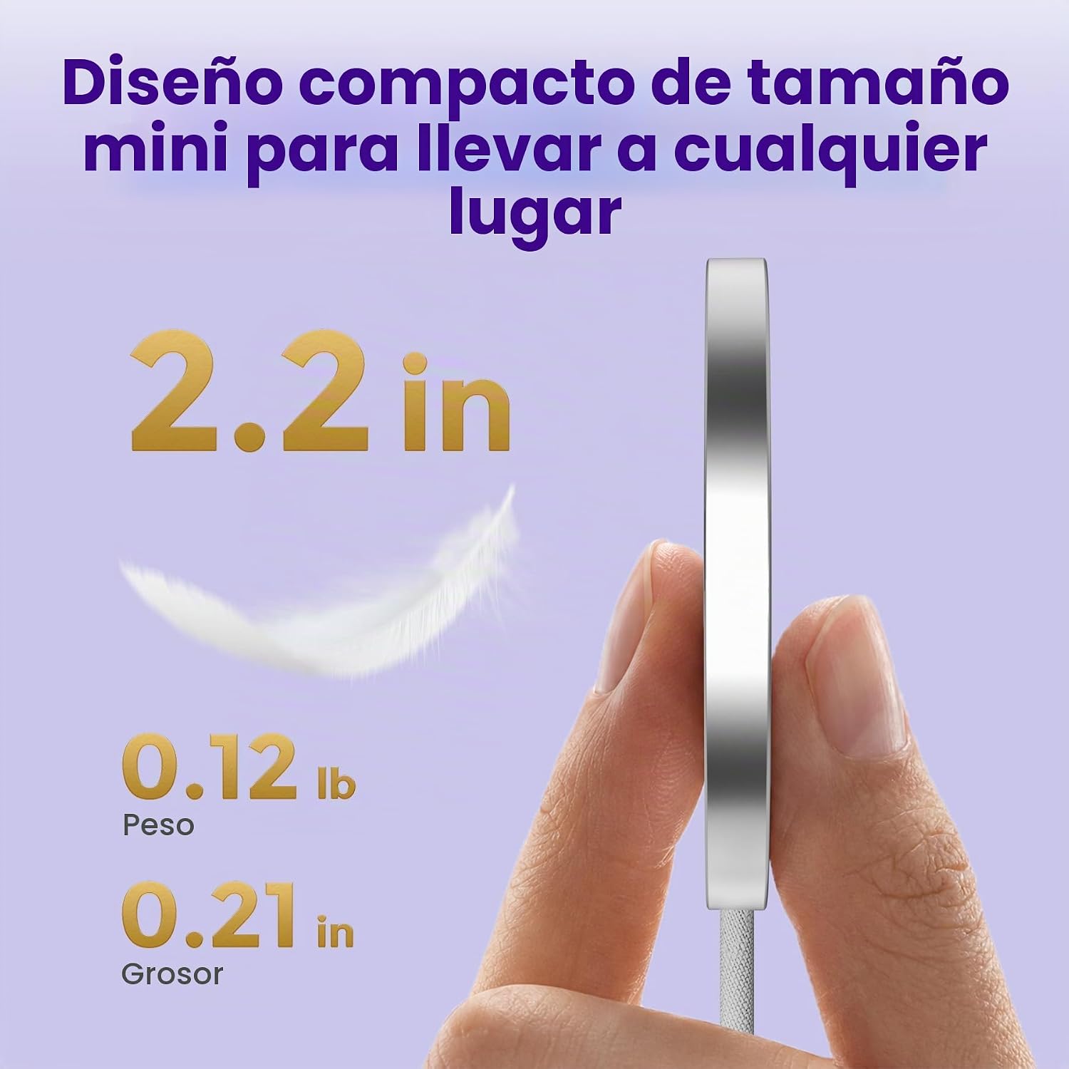 CARGADOR INALÁMBRICO MAGNÉTICO DE 25 W: ALMOHADILLA DE CARGA RÁPIDA PARA IPHONE 17, 16, 15, 14, 13, 12 PRO MAX, SAMSUNG - 7