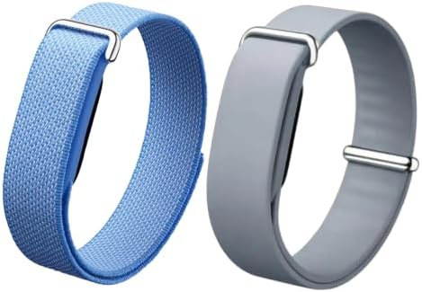 PAQUETE DE 2 CORREAS PARA GOOGLE FITBIT AIR, MATERIAL DE NAILON Y SILICONA CON HEBILLA DE METAL, CORREA ELÁSTICA DEPORTIVA - 5