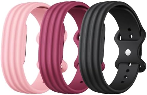 BANDAS ACTIVAS PARA FITBIT AIR, PAQUETE DE 3 PEQUEÑOS, NEGRO ROSA - 6