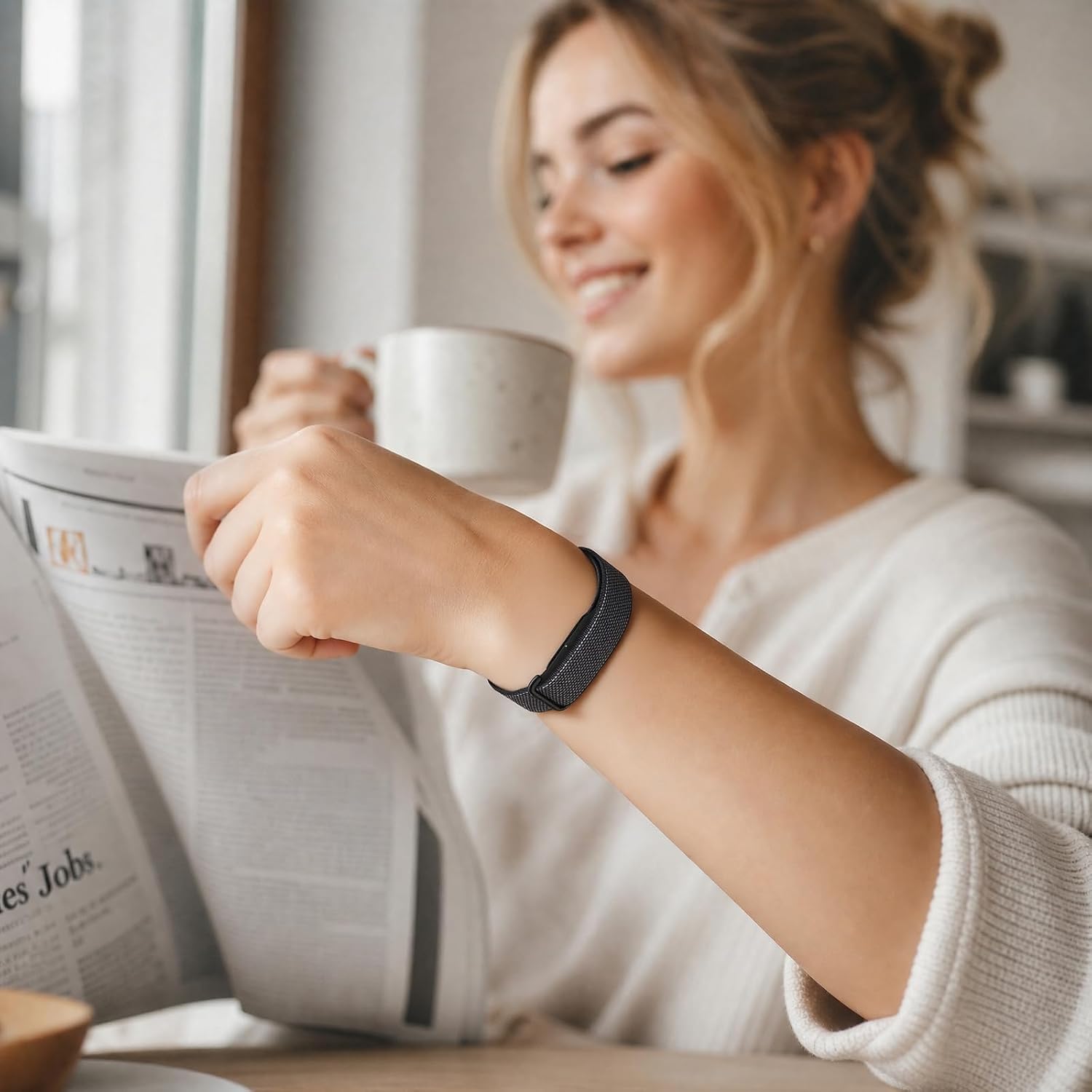 PAQUETE DE 3 CORREAS DE REPUESTO DE NAILON COMPATIBLES CON GOOGLE FITBIT - 6
