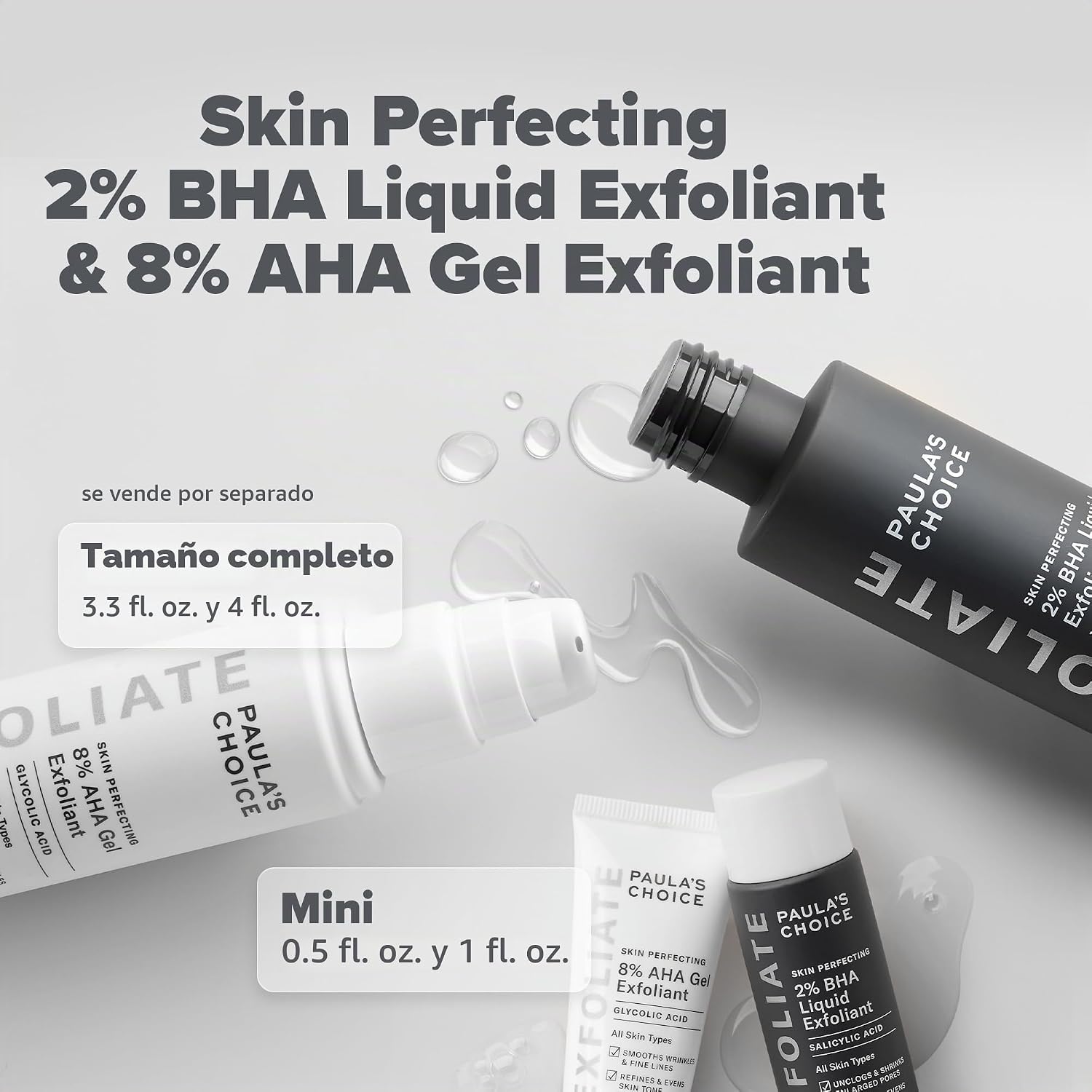 PERFECCIONAMIENTO DE LA PIEL 8% AHA GEL EXFOLIANTE Y 2% BHA LIQUID DUO - 6