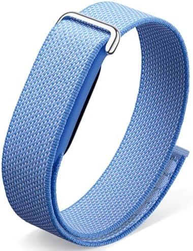 HSWAI CORREA DE NAILON COMPATIBLE CON GOOGLE FITBIT AIR, TRANSPIRABLE, DEPORTIVA, SUAVE, AJUSTABLE, TRANSPIRABLE, - 6