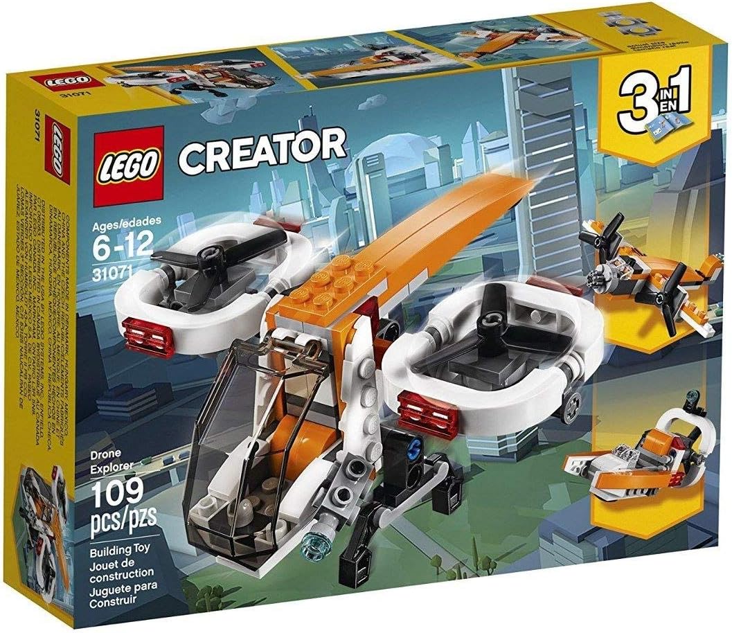 LEGO CREATOR 3 EN 1 DRONE EXPLORER 31071 KIT DE CONSTRUCCIÓN 109 PIEZAS DESCONTINUADO POR EL FABRICANTE - 1