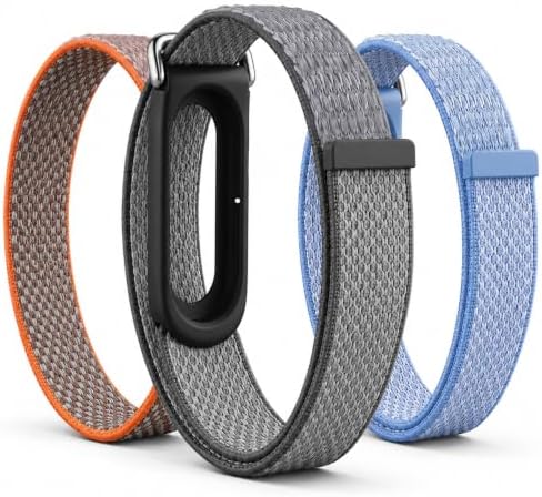 3 PACK NYLON BANDS FOR GOOGLE FITBIT AIR, ULTRA-LIGHTWEIGHT 8G BREATHABLE - 6