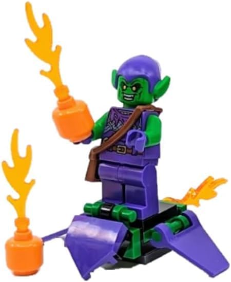 LEGO MARVEL SUPERHEROES: MINIFIGURA GOBLIN VERDE CON PLANEADOR Y BOMBAS DE CALABAZA - 2