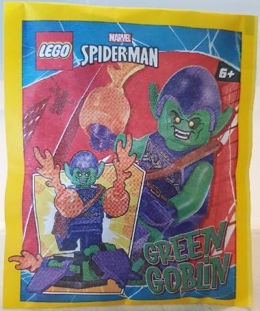 LEGO MARVEL SUPERHEROES: MINIFIGURA GOBLIN VERDE CON PLANEADOR Y BOMBAS DE CALABAZA - 3