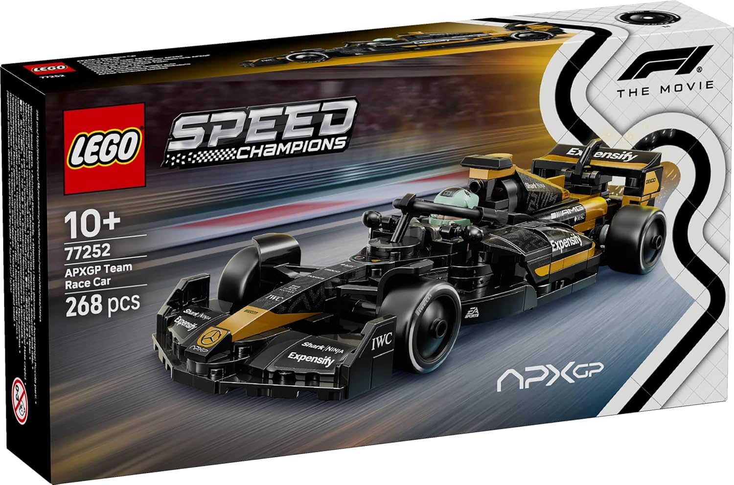 LEGO SPEED CHAMPIONS APXGP TEAM RACE CAR DE F1 LA PELÍCULA - JUGUETE DE CONSTRUCCIÓN PARA NIÑOS, NIÑAS Y NIÑOS, A PARTIR - 1