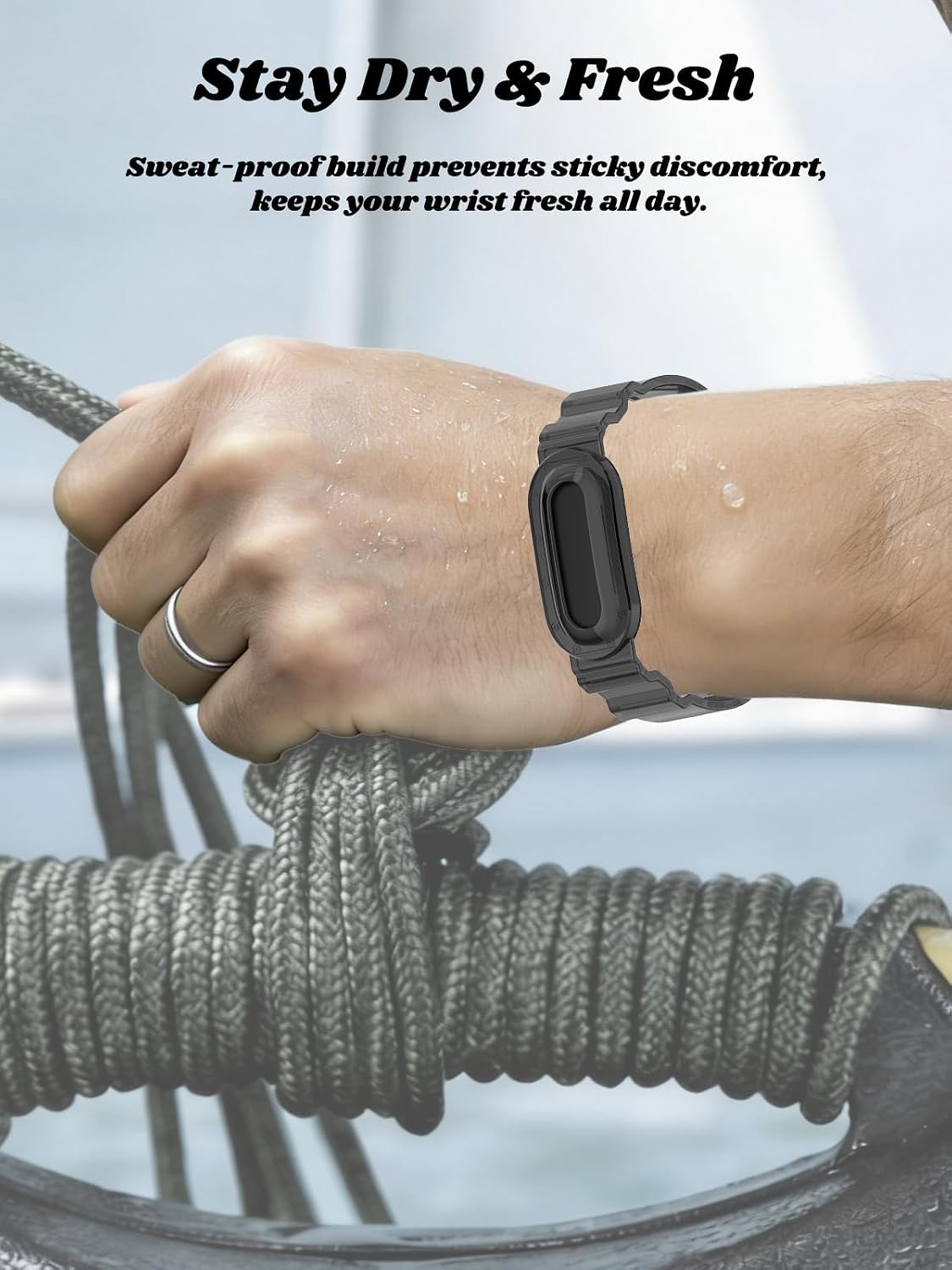 COMPATIBLE CON GOOGLE FITBIT AIR WATCH. CORREA DE REPUESTO SUAVE, DURADERA Y AGRADABLE AL TACTO PARA UN USO CÓMODO DURANTE - 6