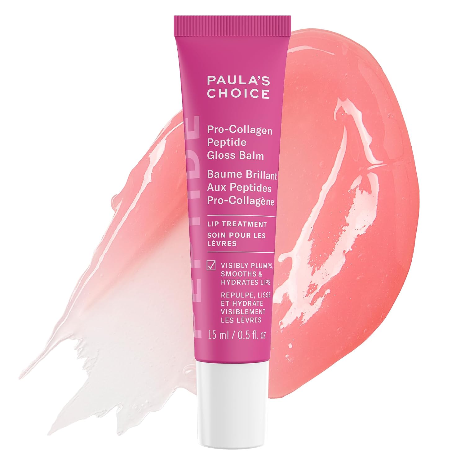 PAULA S CHOICE PRO-COLLAGEN PEPTIDE GLOSS BÁLSAMO LABIAL REPARADOR, HIDRATA Y SUAVIZA LOS LABIOS, ACABADO TRANSPARENTE - 1