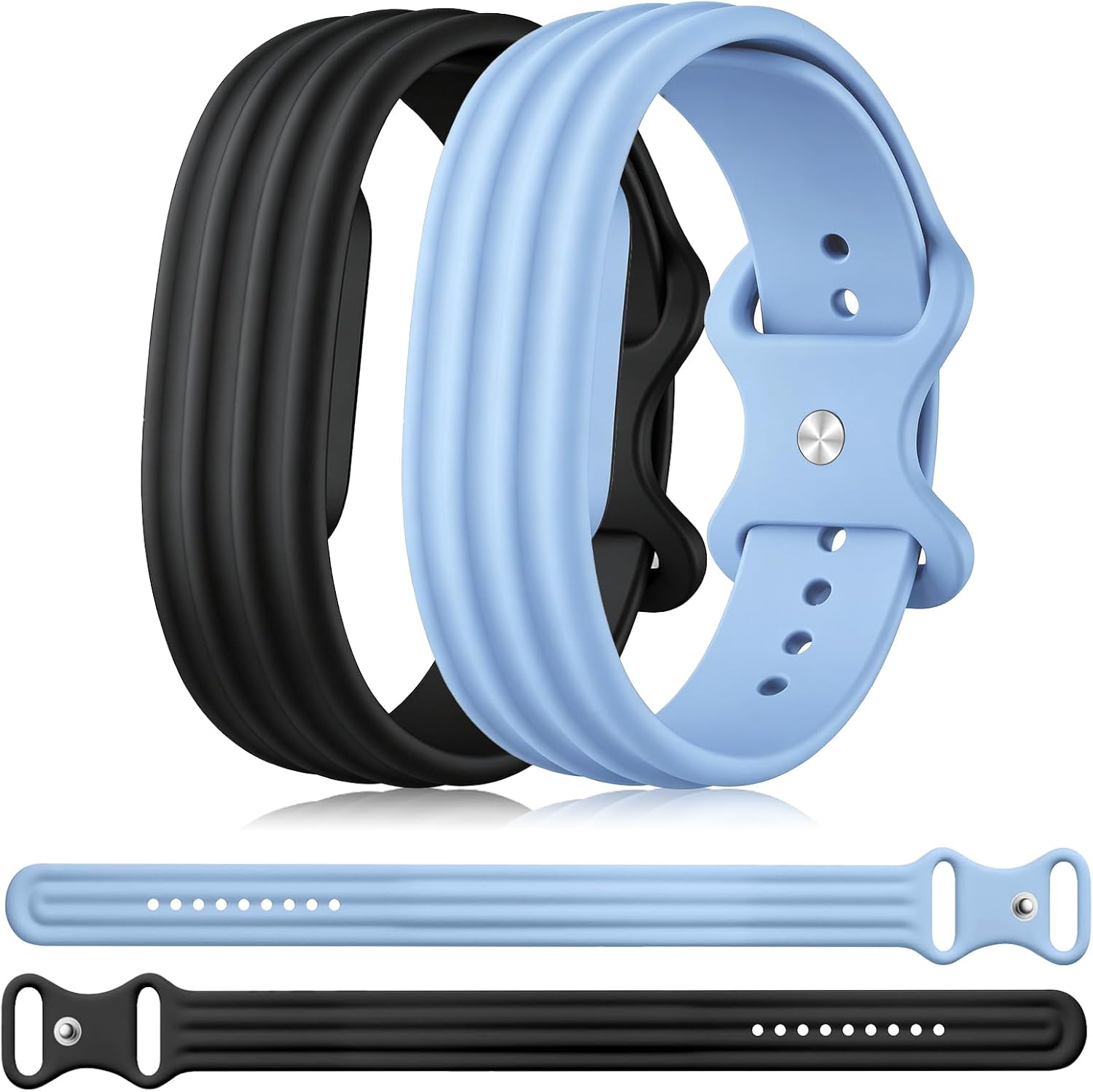 CORREA DEPORTIVA DE SILICONA COMPATIBLE CON GOOGLE FITBITS AIR BANDS - CORREAS DE REPUESTO TRANSPIRABLES E IMPERMEABLES - 1