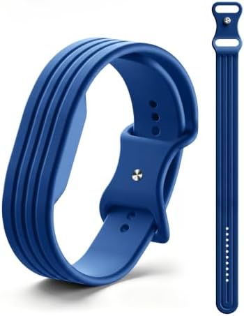 CORREA DEPORTIVA DE SILICONA COMPATIBLE CON GOOGLE FITBIT AIR TRACKER, AZUL - 6