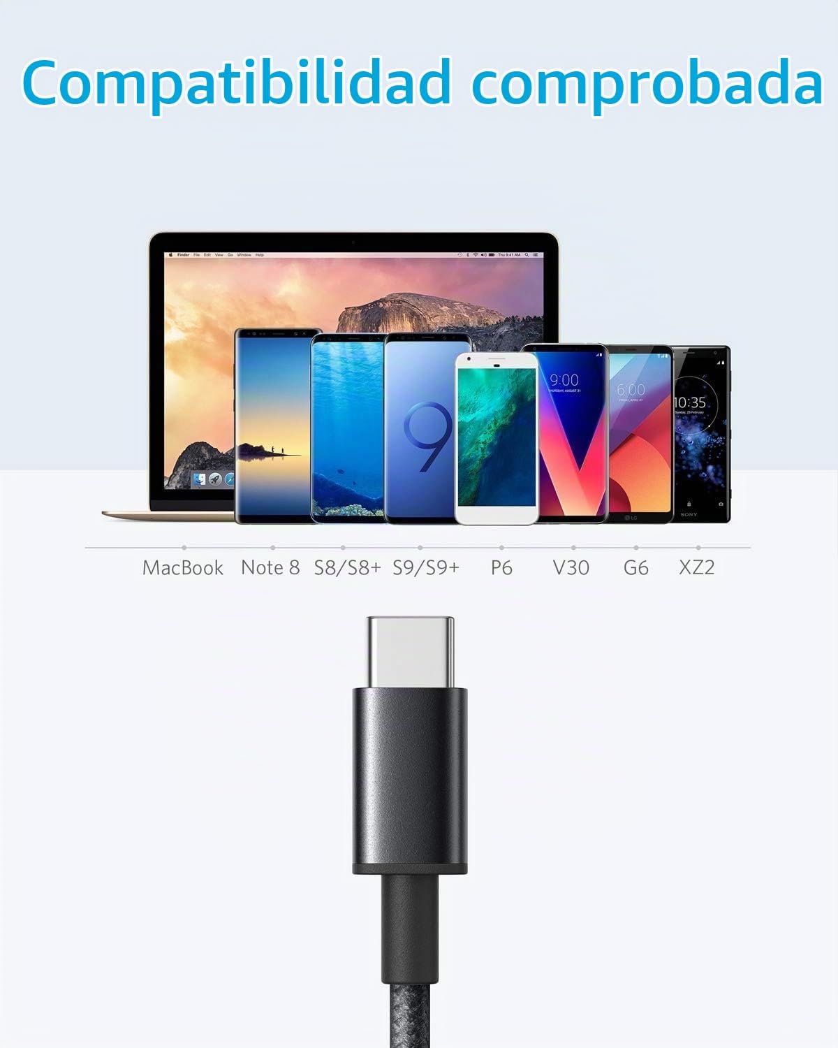 ANKER CABLE PAQUETE DE 2, 3 PIES ZOLO POWER BANK, CARGADOR PORTÁTIL DE ALTA VELOCIDAD DE 10,000MAH 30W - 1