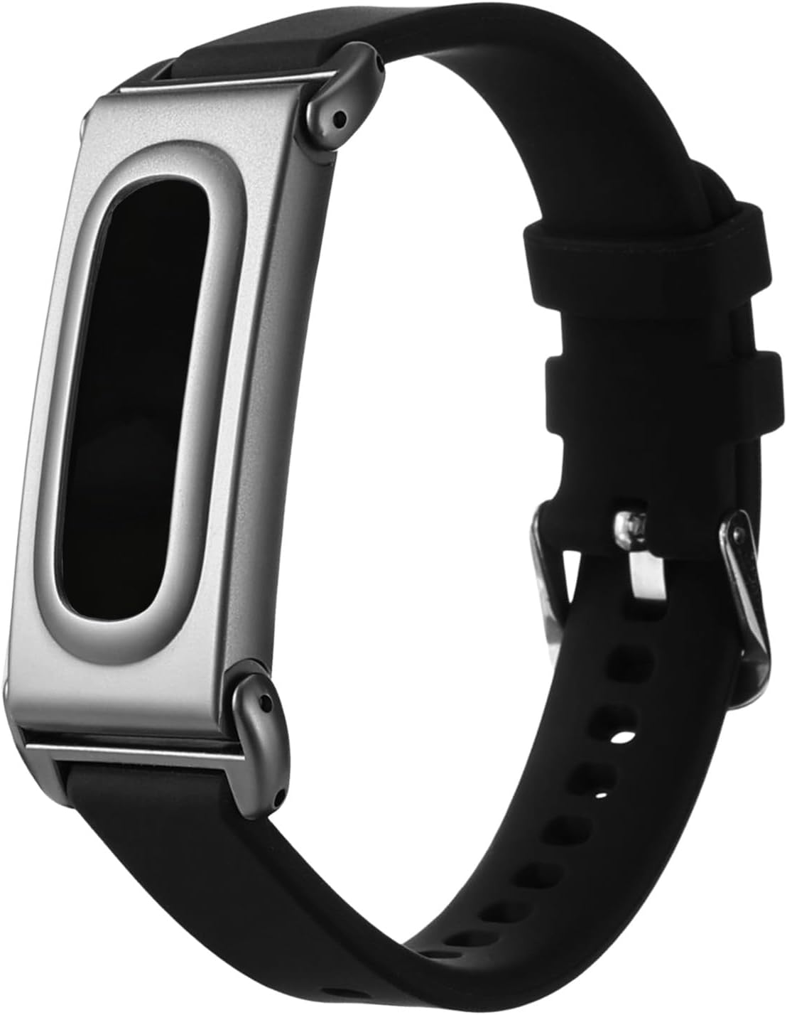 BOXOB SILICONE REPLACEMENT STRAP FOR GOOGLE FITBIT AIR BAND BLACK - 1