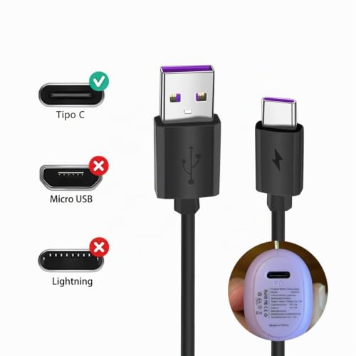 CABLE DE CARGA RÁPIDA USB PARA BANCOS DE ENERGÍA COMPATIBLE CON IWALK, ANKER, RAVPOWER, BONAI, INIU, USB-C Y OTROS BANCOS - 6
