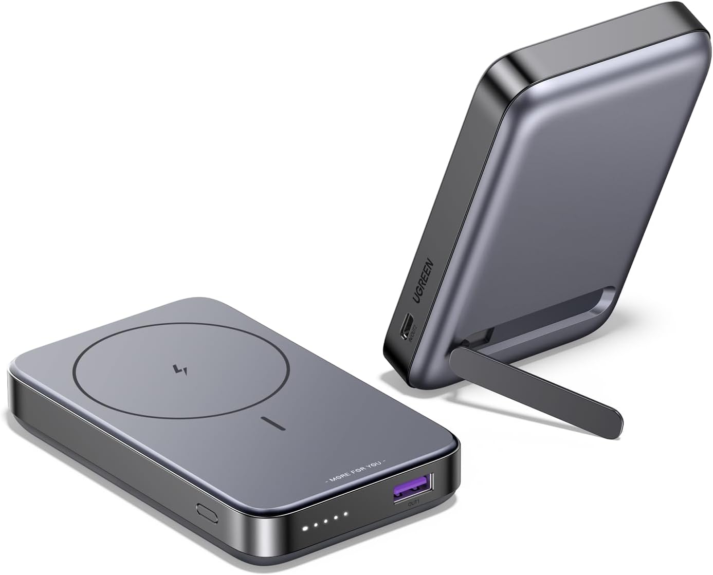 UGREEN BATERÍA EXTERNA MAGNÉTICA INALÁMBRICA DE 10000 MAH USB C USB A CARGA RÁPIDA PD QC 3.0 20W POWER BANK INDUCTION QI 15W - 1