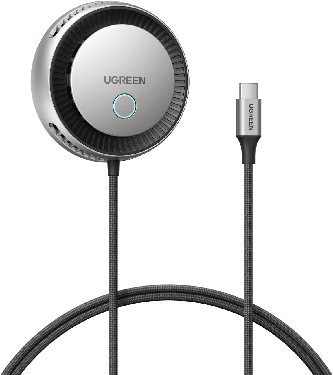 UGREEN CARGADOR INALÁMBRICO MAGNÉTICO QI2.2 DE 25 W CON VENTILADOR DE REFRIGERACIÓN TEC , ALMOHADILLA DE CARGA INALÁMBRICA - 1